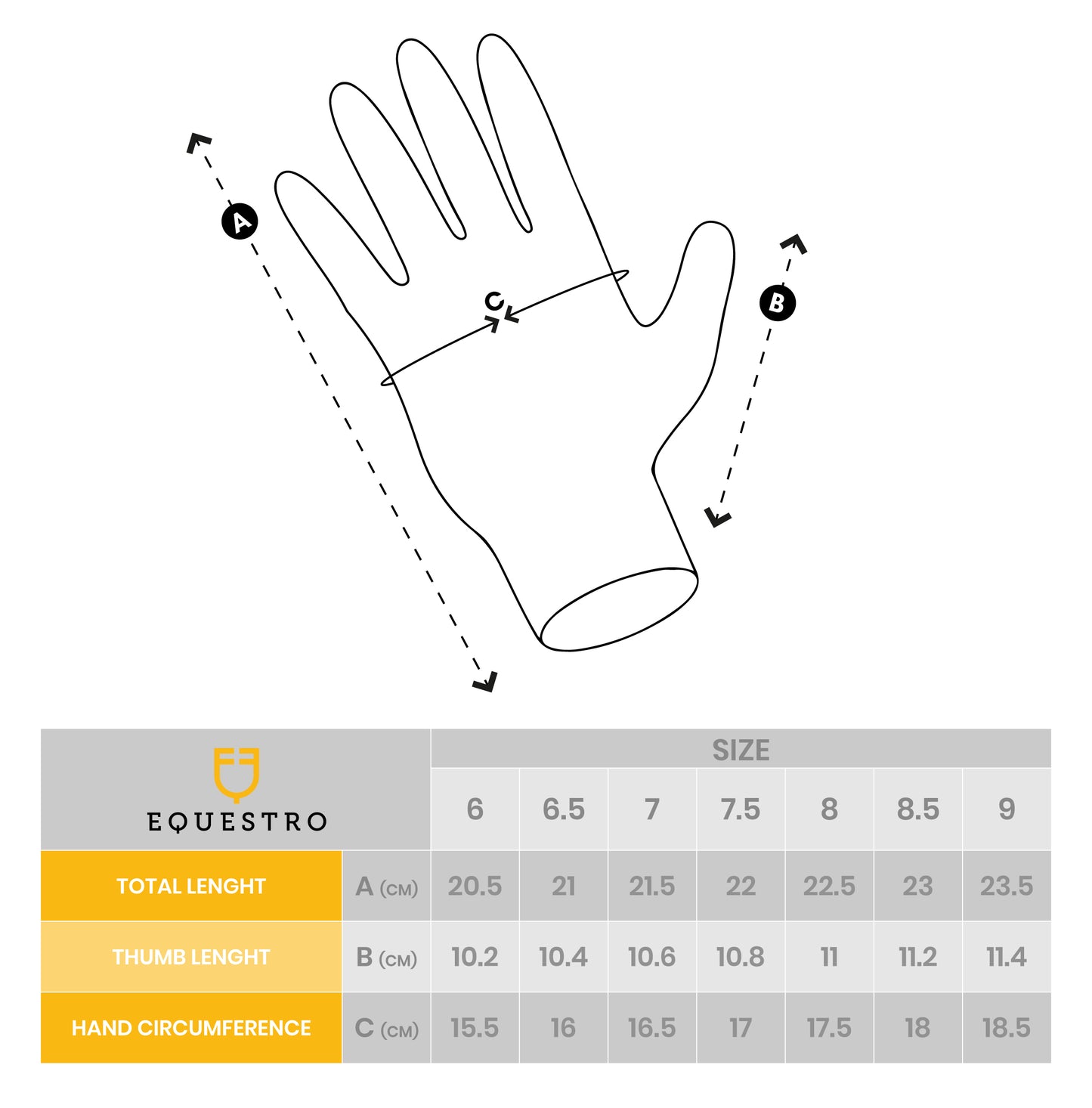 EQUESTRO RIDERTECHNOLOGY UNISEX GLOVES