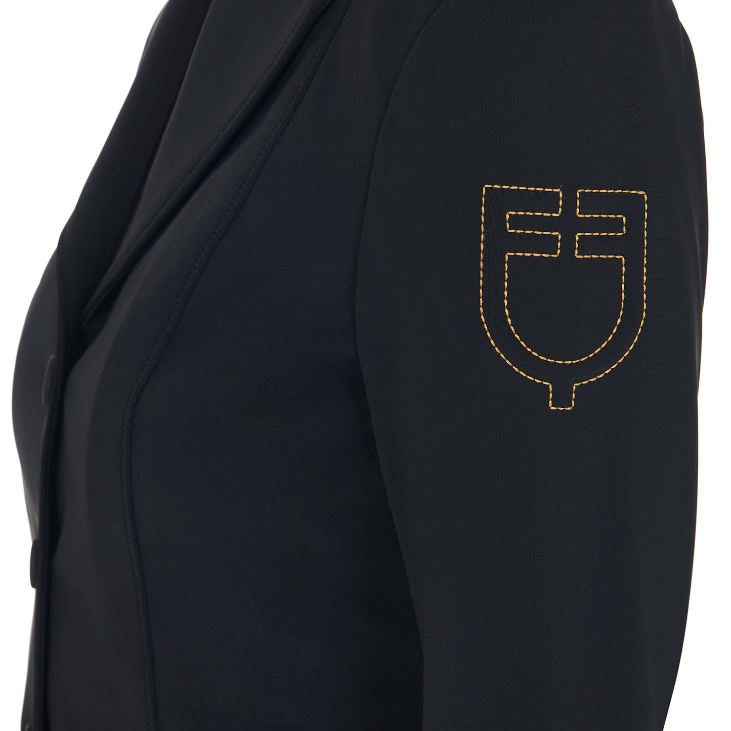 Equestro LADIES SHOW JACKETS with contrasting embroidered logo