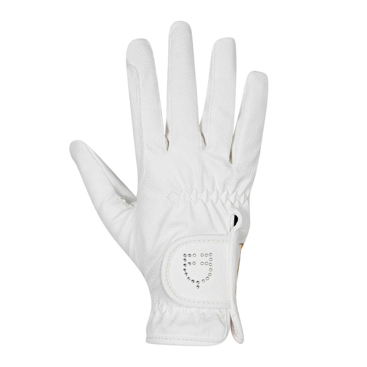 EQUESTRO GLOVES IN SOFT TECHNICAL FABRIC WITH GLITTER LOGO