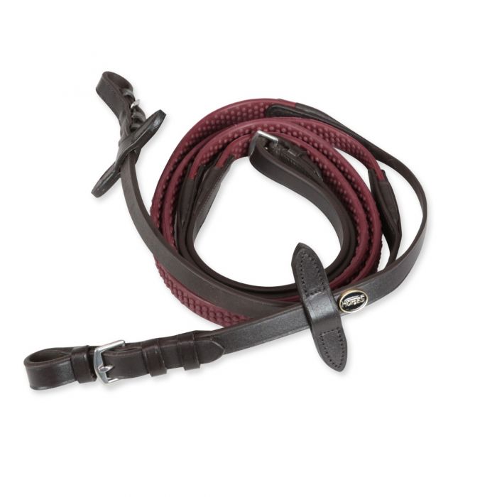 EVENT COLOR LEATHER REINS RUBBER