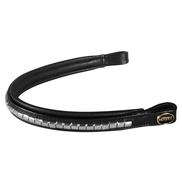 Silver Clincher Leather Browband
