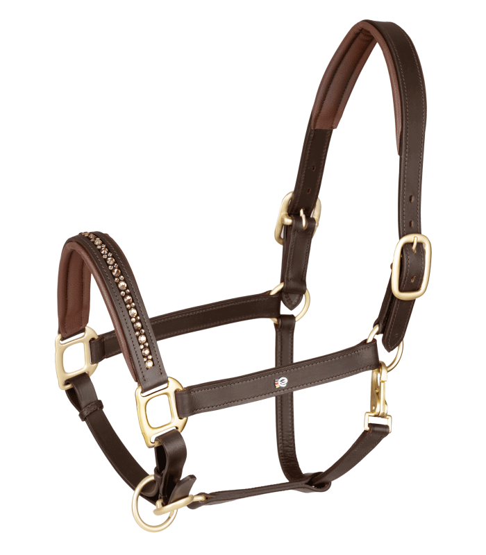 Crystal Leather Halter