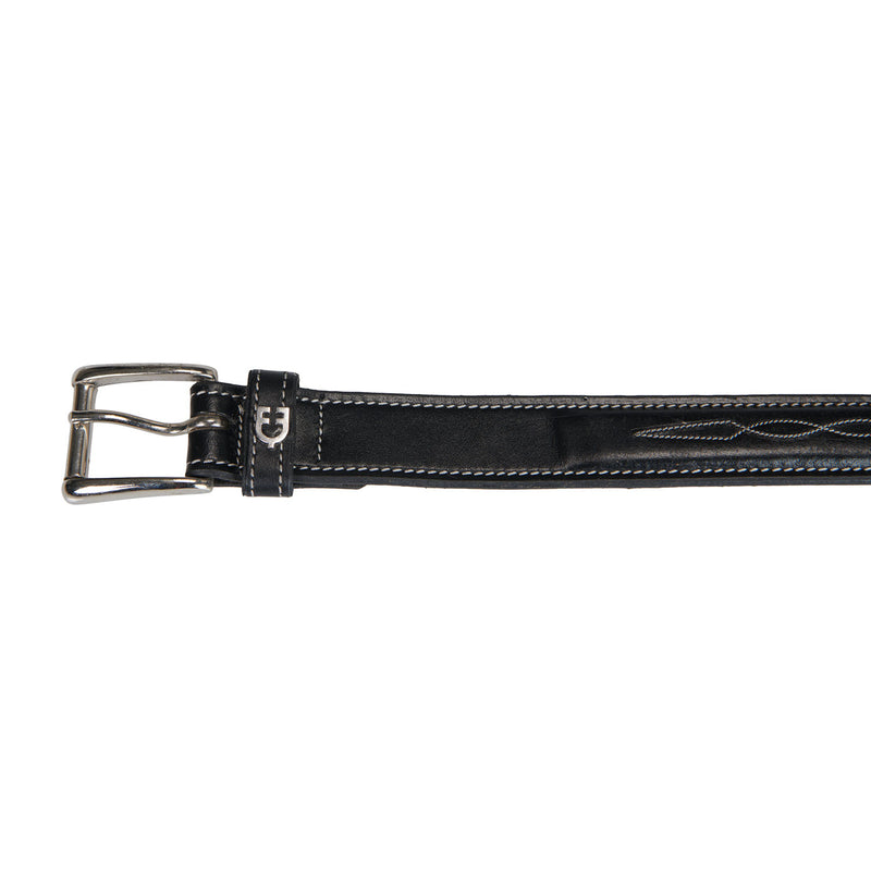 EQUESTRO LEATHER BELT WITH HANDCRAFTED EMBROIDERY