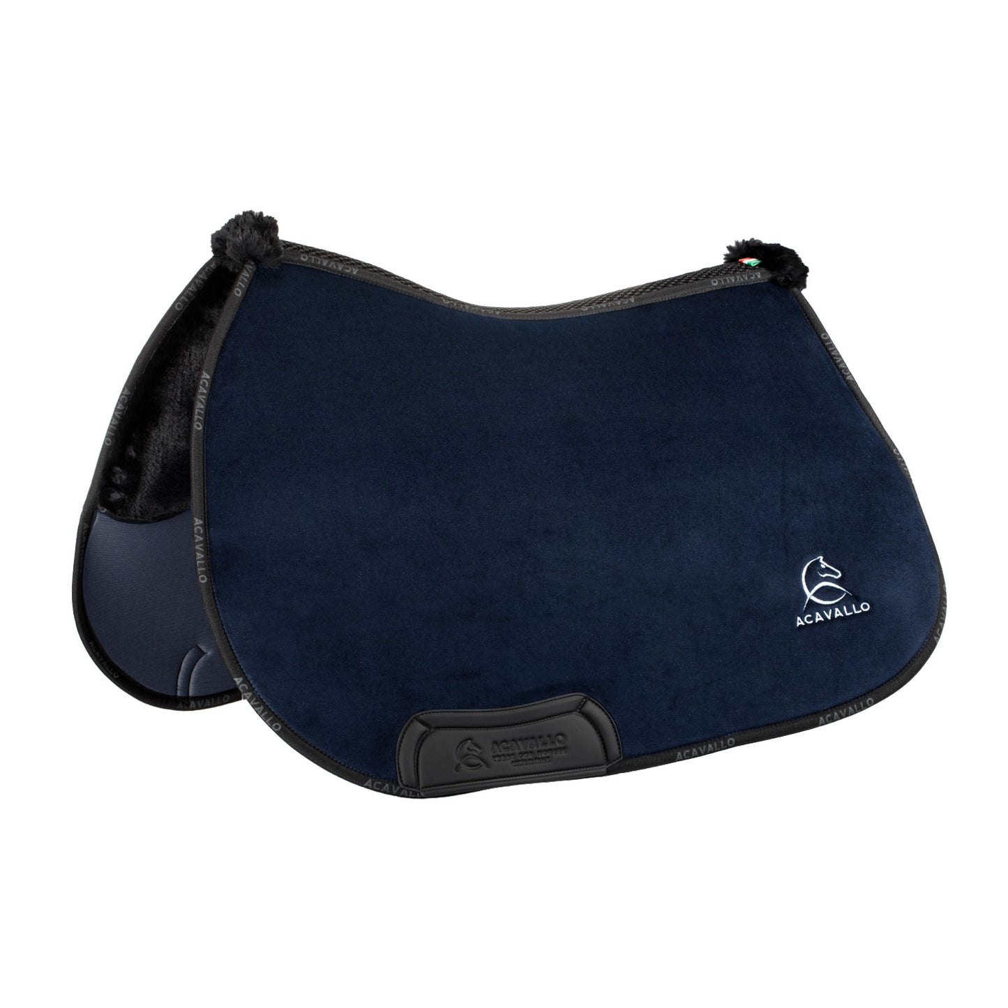 Acavallo Saddle pad JS CW-3DS louvre shaped internal faux sheepskin