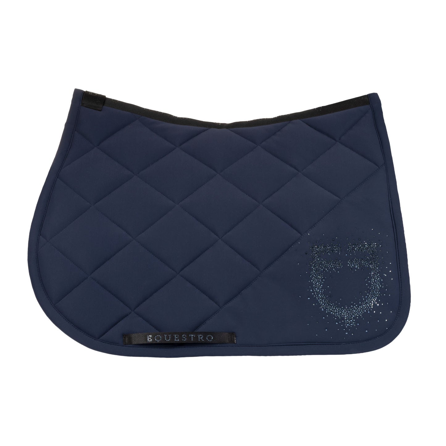 Equestro Jumping Saddle Pad with Rhinestone Logo