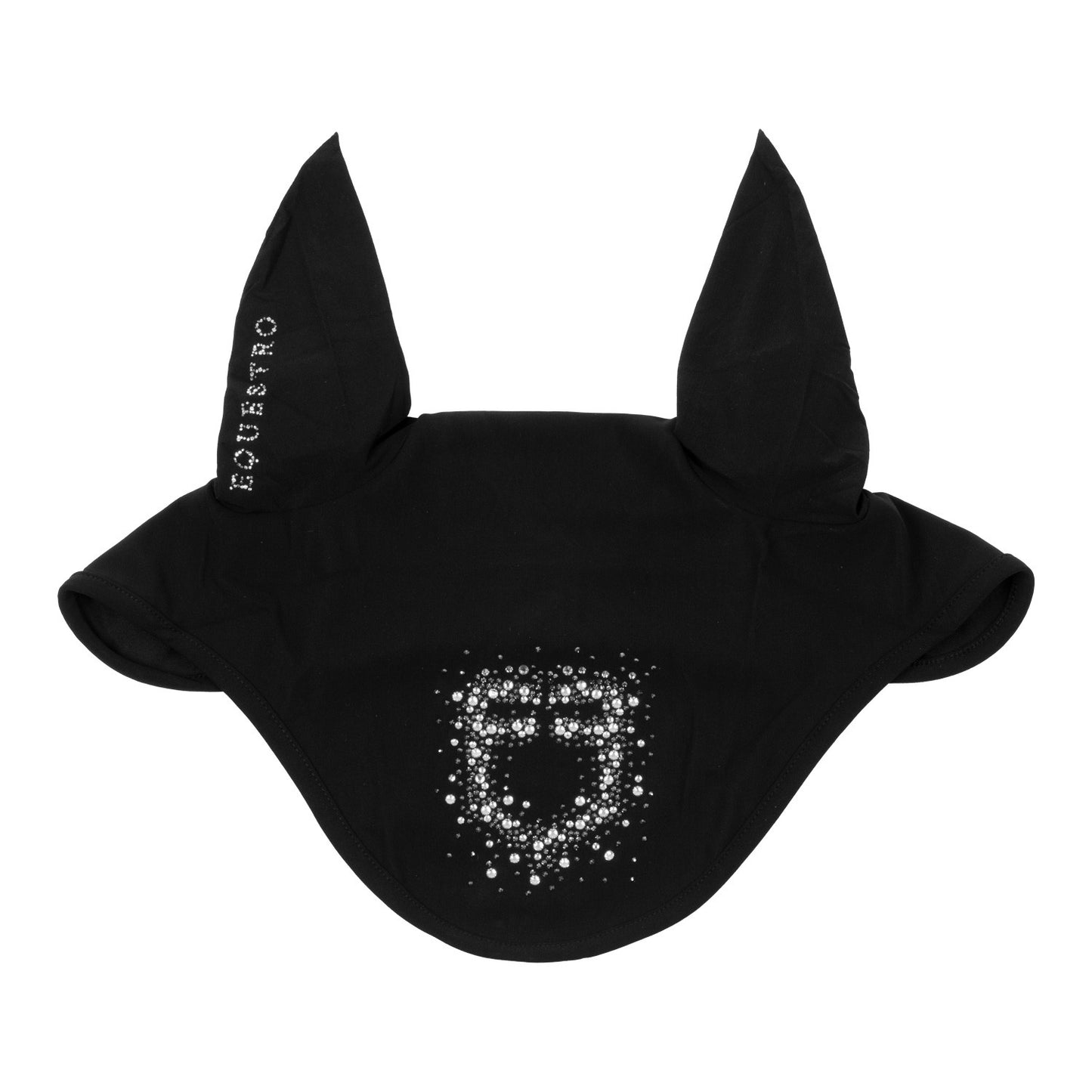 Equestro Fly Veil in Technical Fabric with Rhinestone Logo