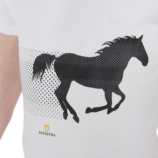 EQUESTRO MEN'S T-SHIRT WITH RACE HORSE