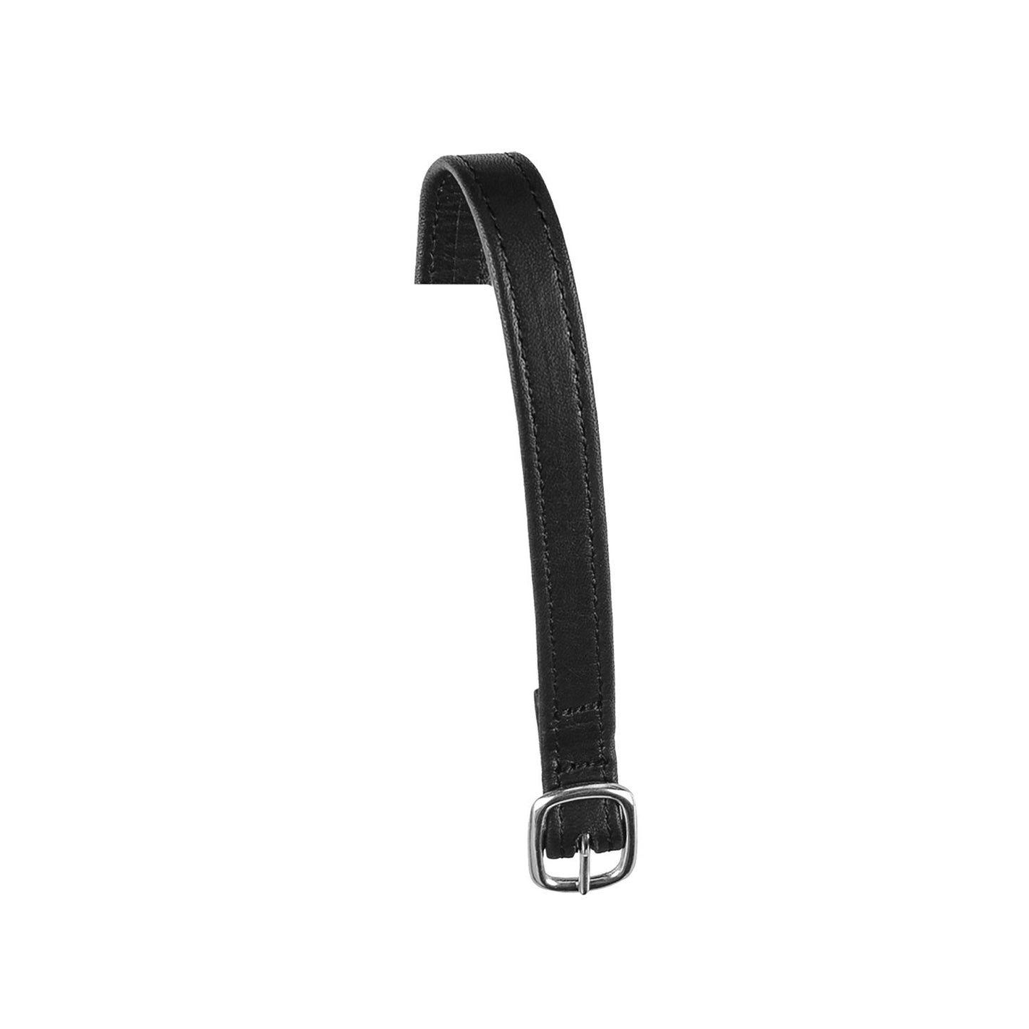EQUESTRO - Spur straps in double leather and silver buckle