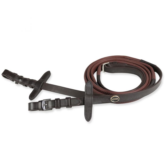 Leather Rubber whit Grip Reins